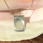 "On The Beach" White Seaglass Pendant