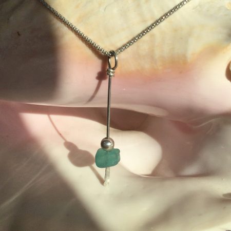 Seaglass Bead Pendant