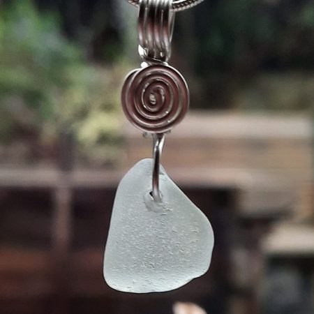 Seafoam Seaglass Pendant