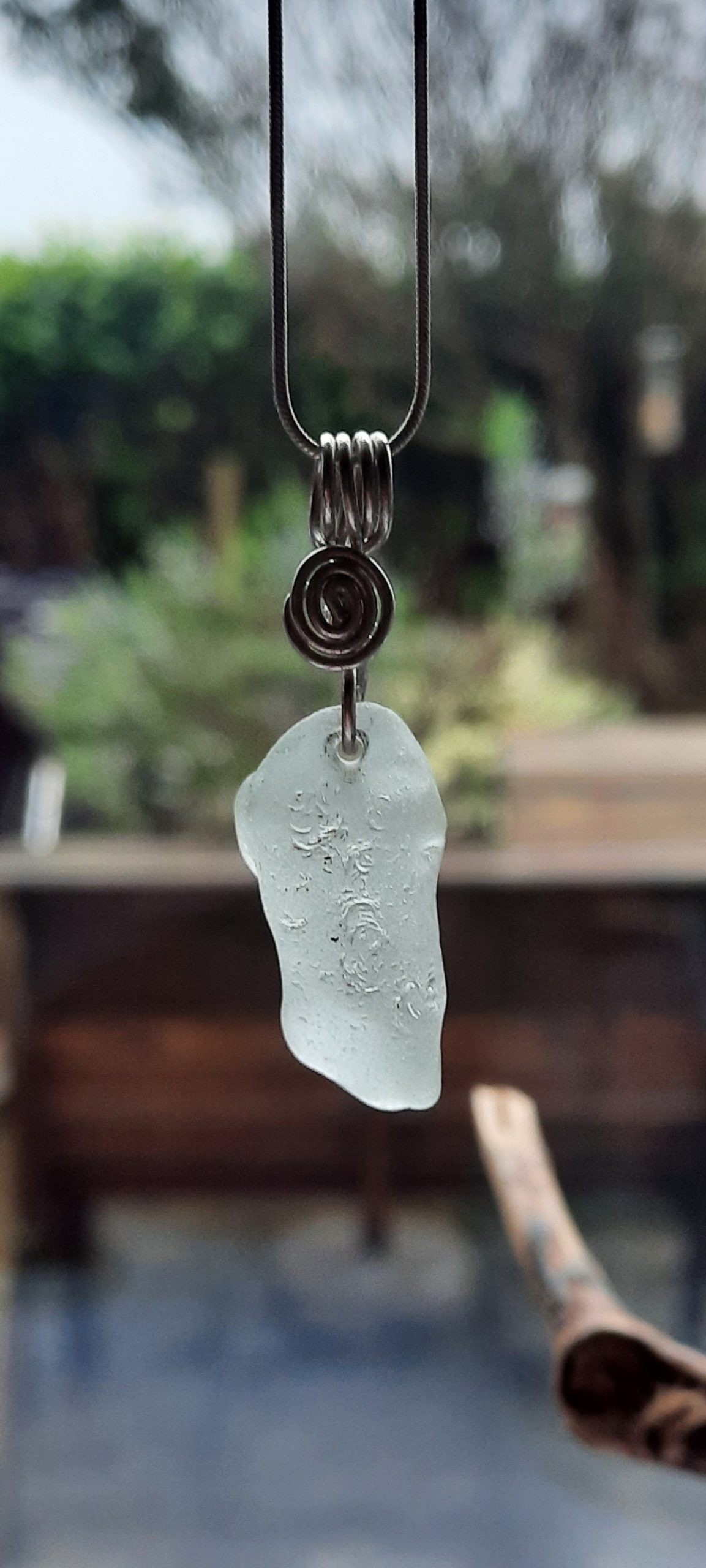 Seafoam Seaglass Pendant