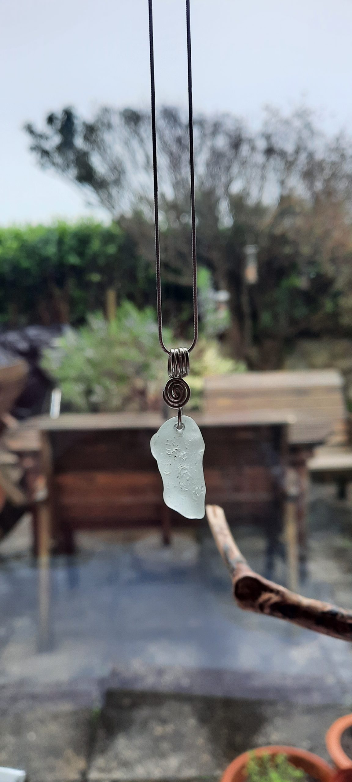 Seafoam Seaglass Pendant - Image 3