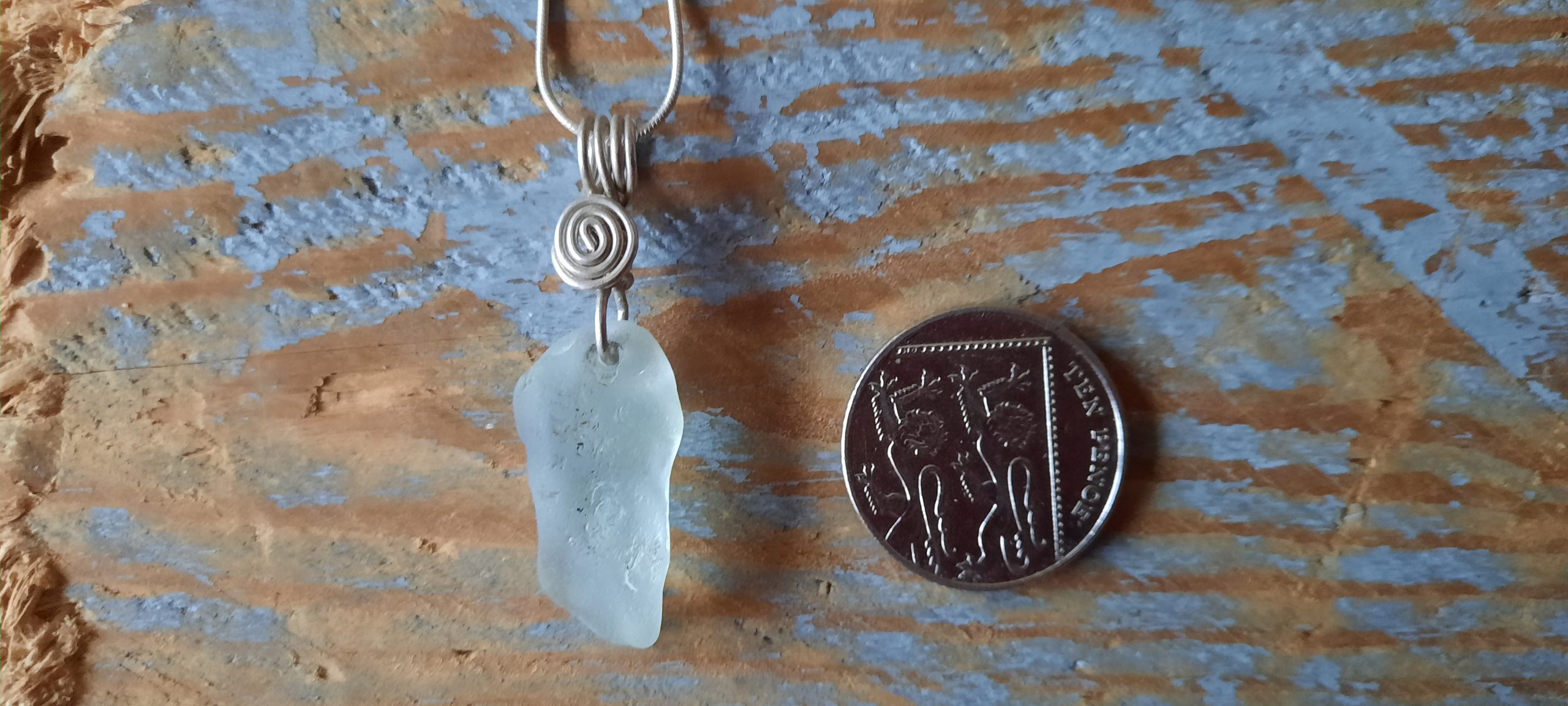 Seafoam Seaglass Pendant - Image 2
