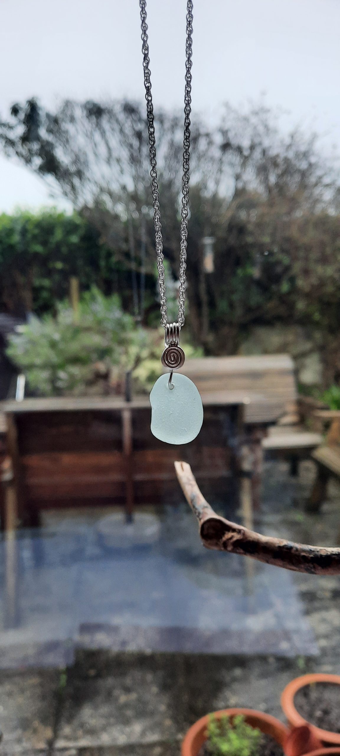 Seafoam Seaglass Pendant - Image 2