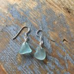 Aqua Seaglass Earrings
