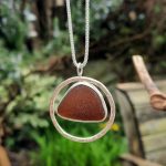 Brown Seaglass "Trebarwith" Pendant