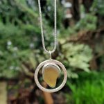 Olive Green Seaglass "Trebarwith" Pendant
